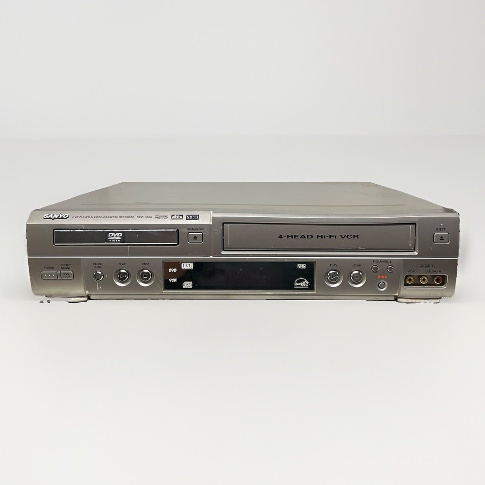 Sanyo DVW-5000 DVD VCR Combo Player 4-Head Hi-Fi Video Recorder TESTED Working